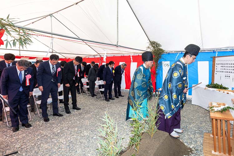 地鎮祭の様子